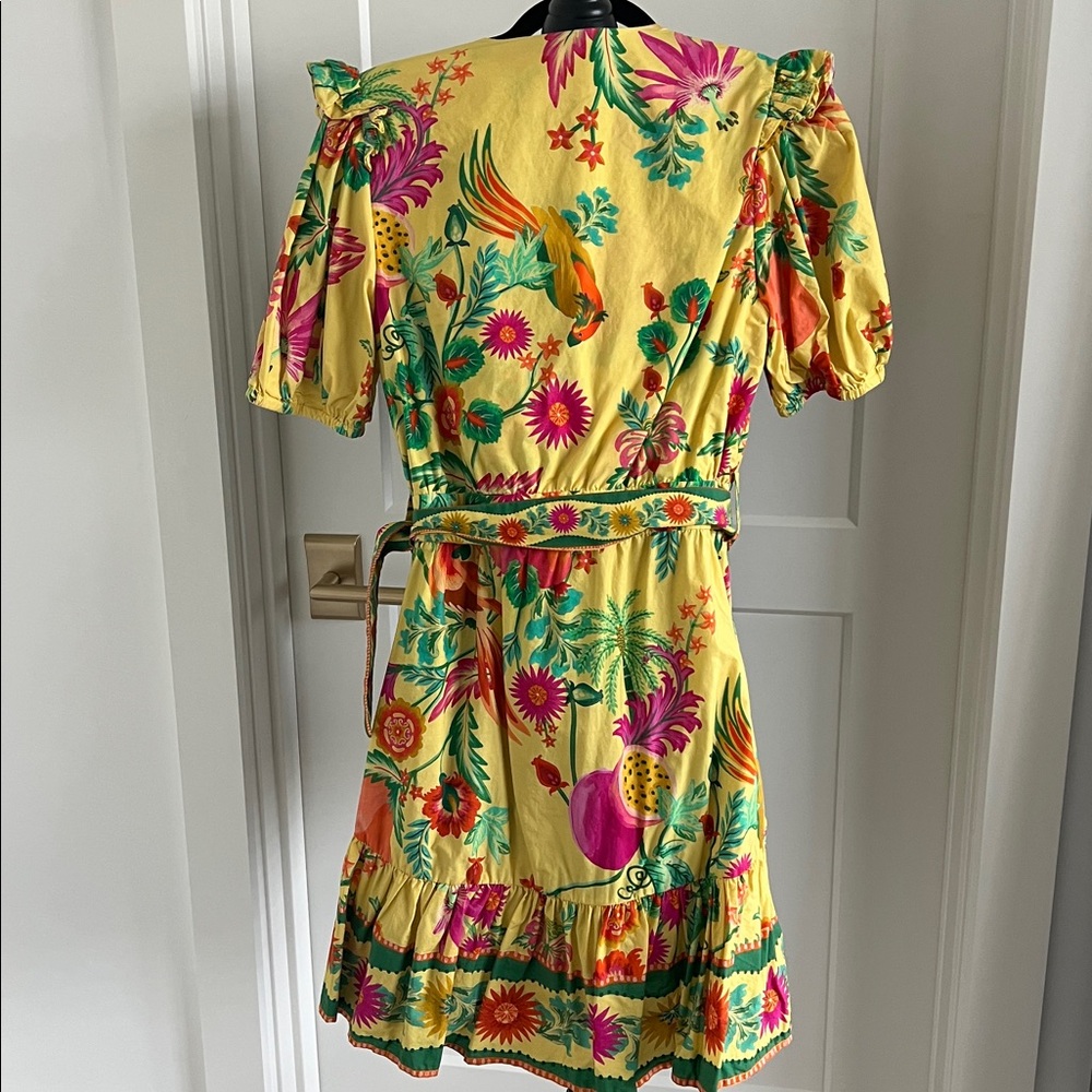 FARM Rio Tropical Yellow Dress with Floral Accents - Picture 6 of 6